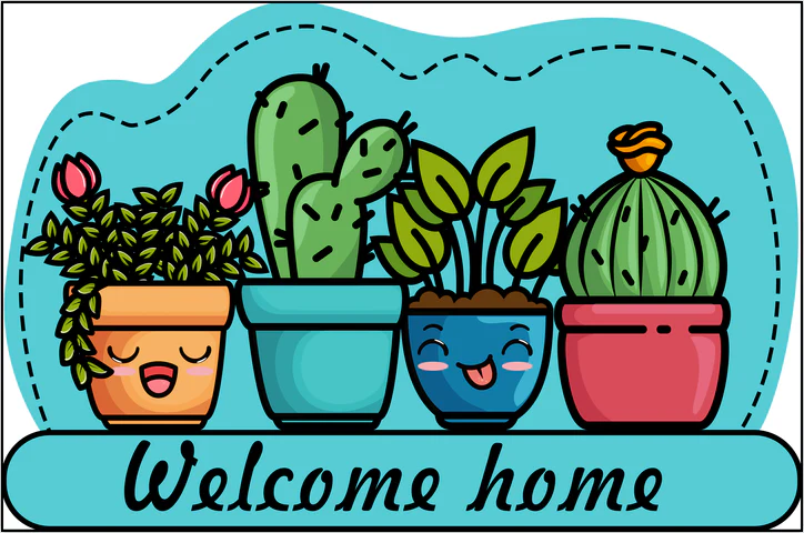 Super Absorbent Floor Bath Door Mat Non-Slip Rug Doormat - Welcome Home Plants - Image 3