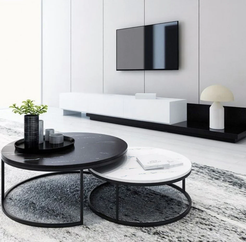Synergy 2 In 1 Designer Nesting Coffee Tables - Image 2
