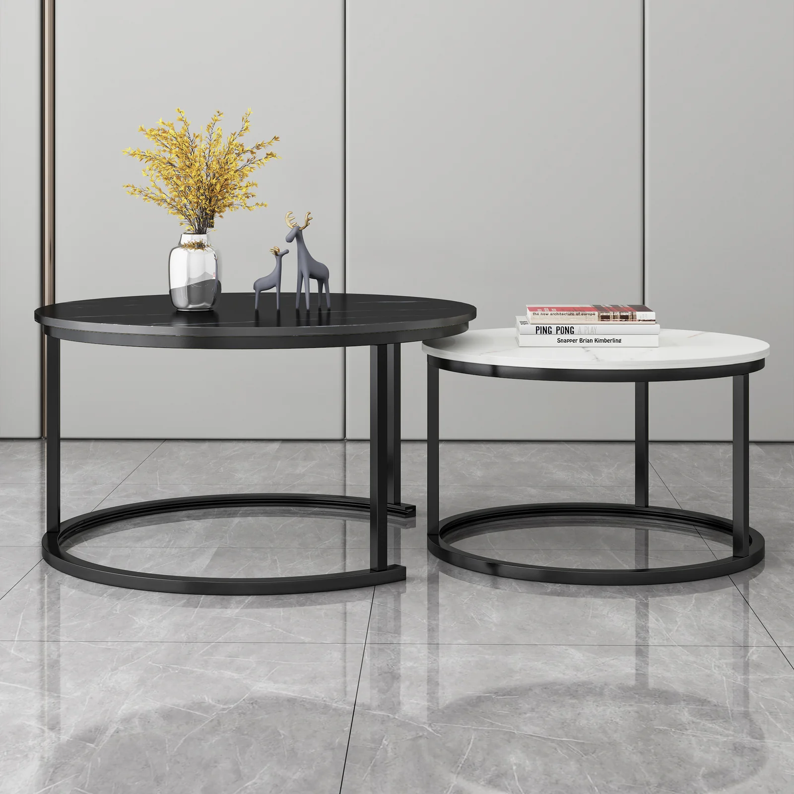 Synergy 2 In 1 Designer Nesting Coffee Tables - Image 8