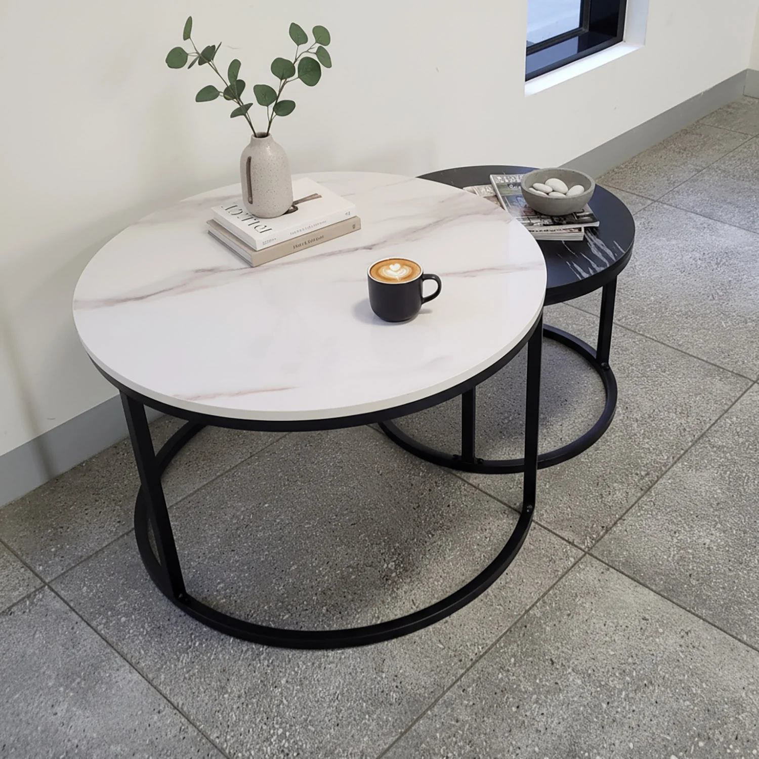 Synergy 2 In 1 Designer Nesting Coffee Tables - Image 2