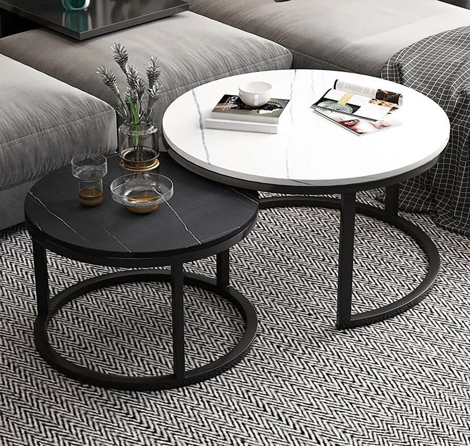 Synergy 2 In 1 Designer Nesting Coffee Tables - Image 6