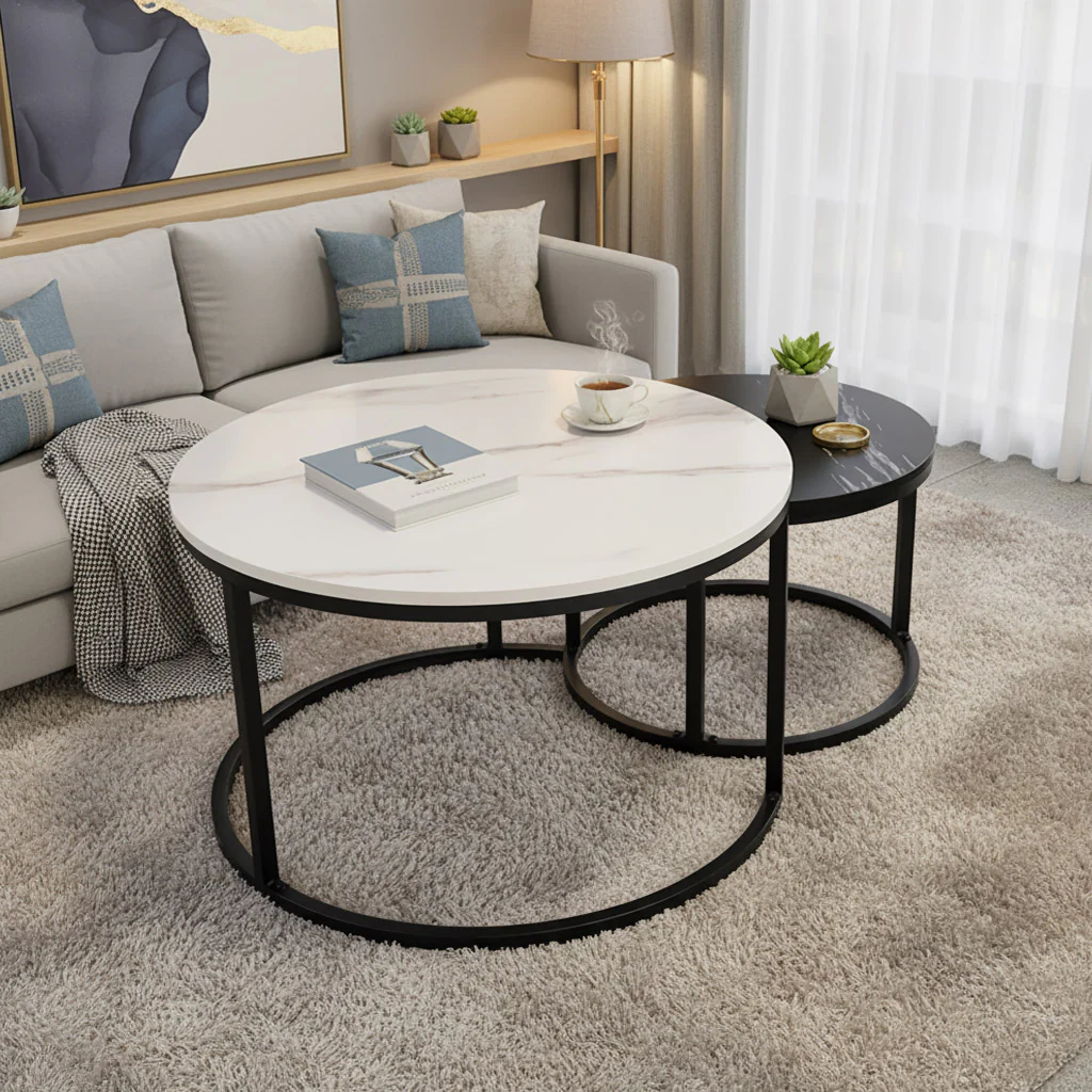 Synergy 2 In 1 Designer Nesting Coffee Tables - Image 7