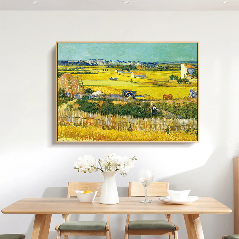 The Harvest Painting by Van Gogh Print Canvas Wall Art - 70cm x 50cm - Image 9