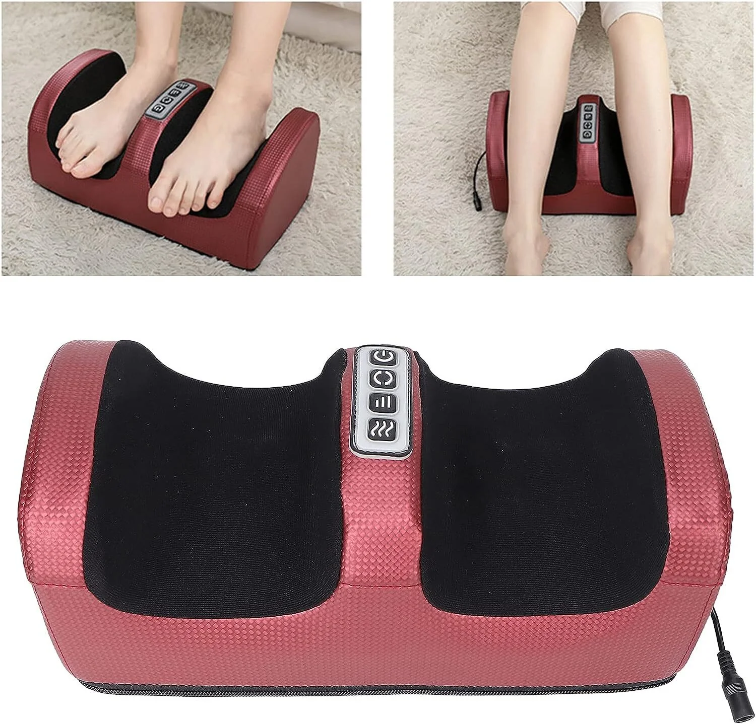 Therapeutic Heated Foot Massager Electric Heating Massage Reflexology Calf Leg Pain Relief Relaxation - Image 4