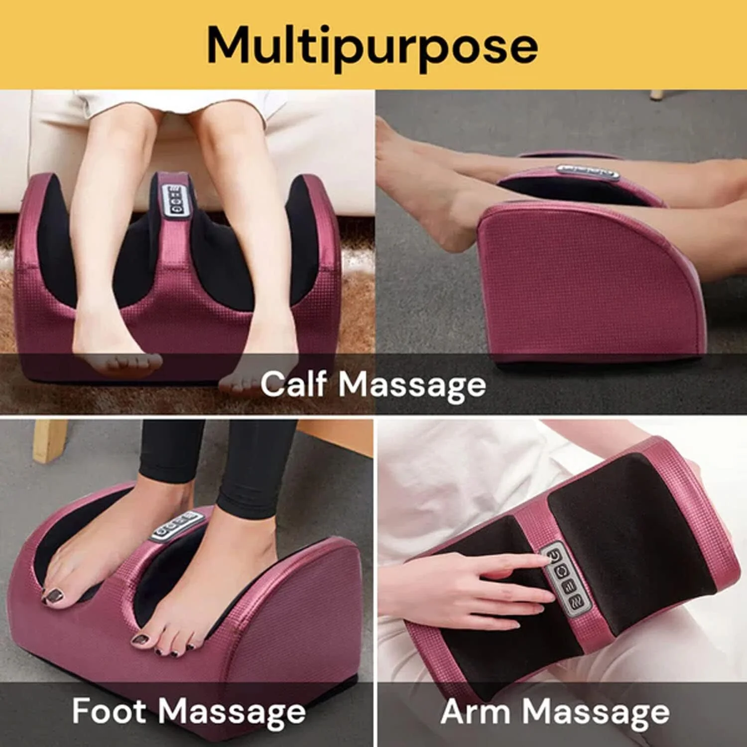 Therapeutic Heated Foot Massager Electric Heating Massage Reflexology Calf Leg Pain Relief Relaxation - Image 6
