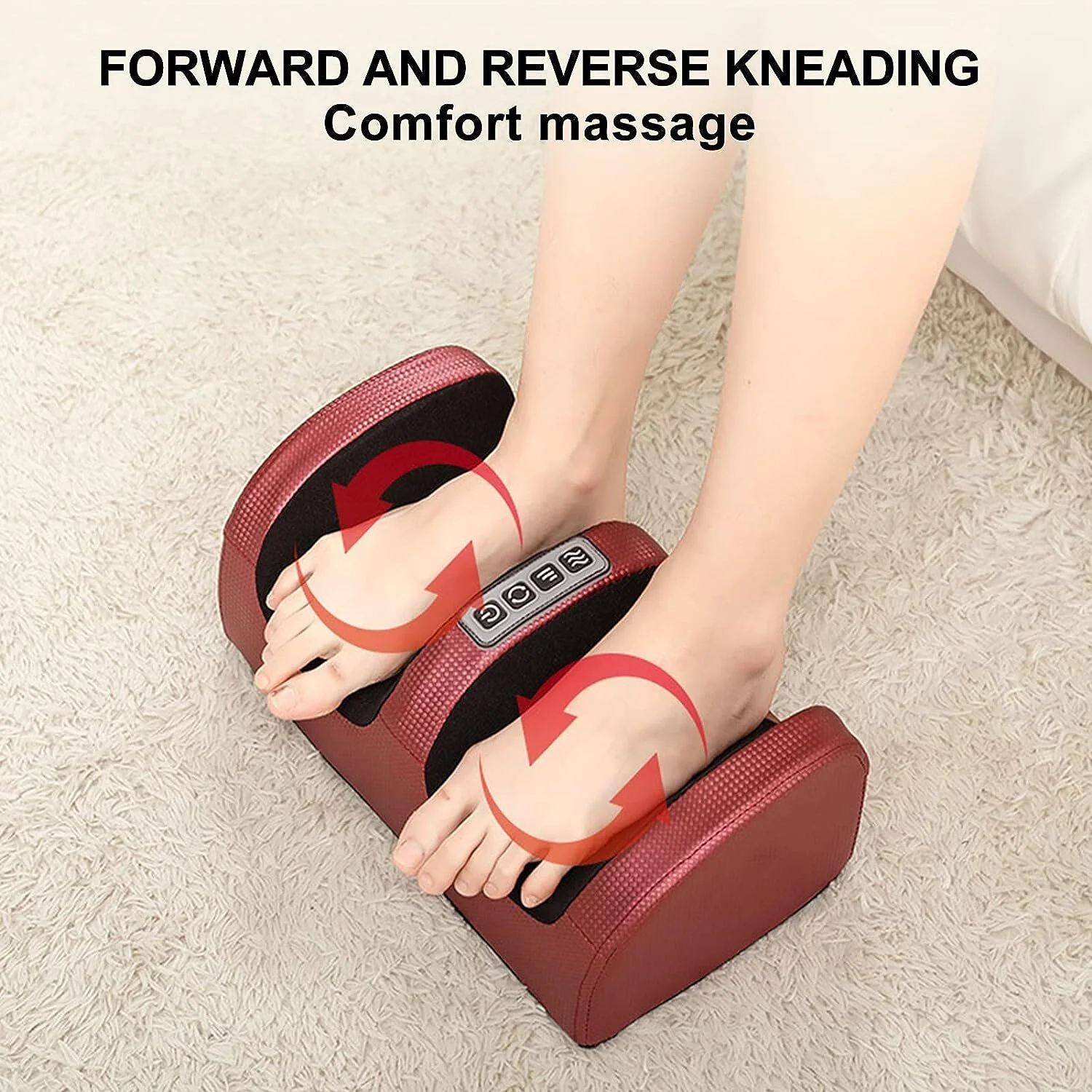 Therapeutic Heated Foot Massager Electric Heating Massage Reflexology Calf Leg Pain Relief Relaxation - Image 7
