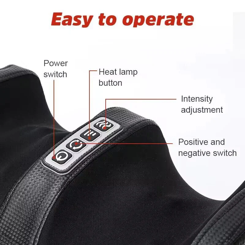 Therapeutic Heated Foot Massager Electric Heating Massage Reflexology Calf Leg Pain Relief Relaxation - Image 9
