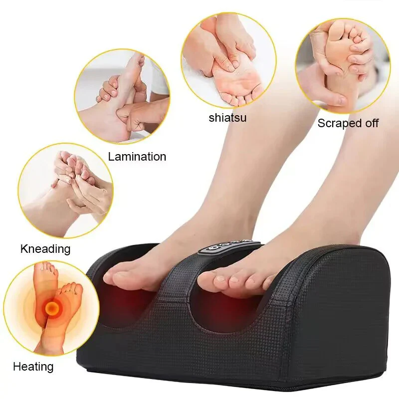 Therapeutic Heated Foot Massager Electric Heating Massage Reflexology Calf Leg Pain Relief Relaxation - Image 2