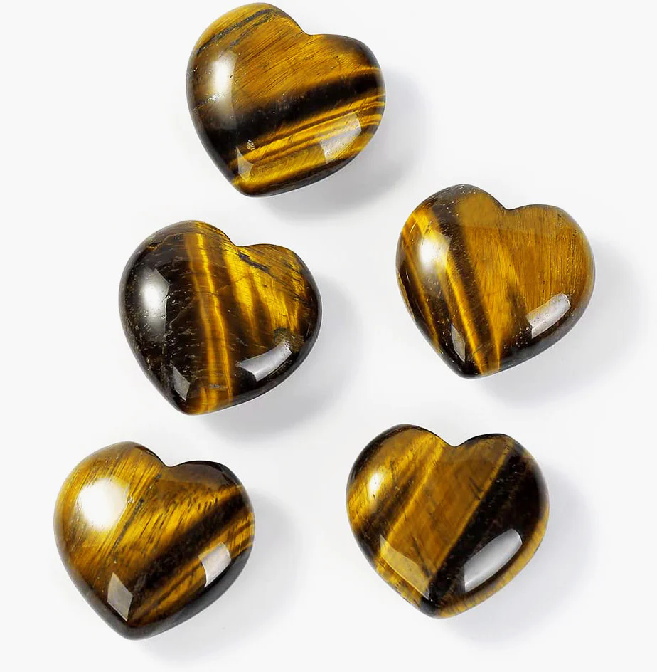 Tiger Eye Heart Stone Crystal Natural Gemstone - Image 5
