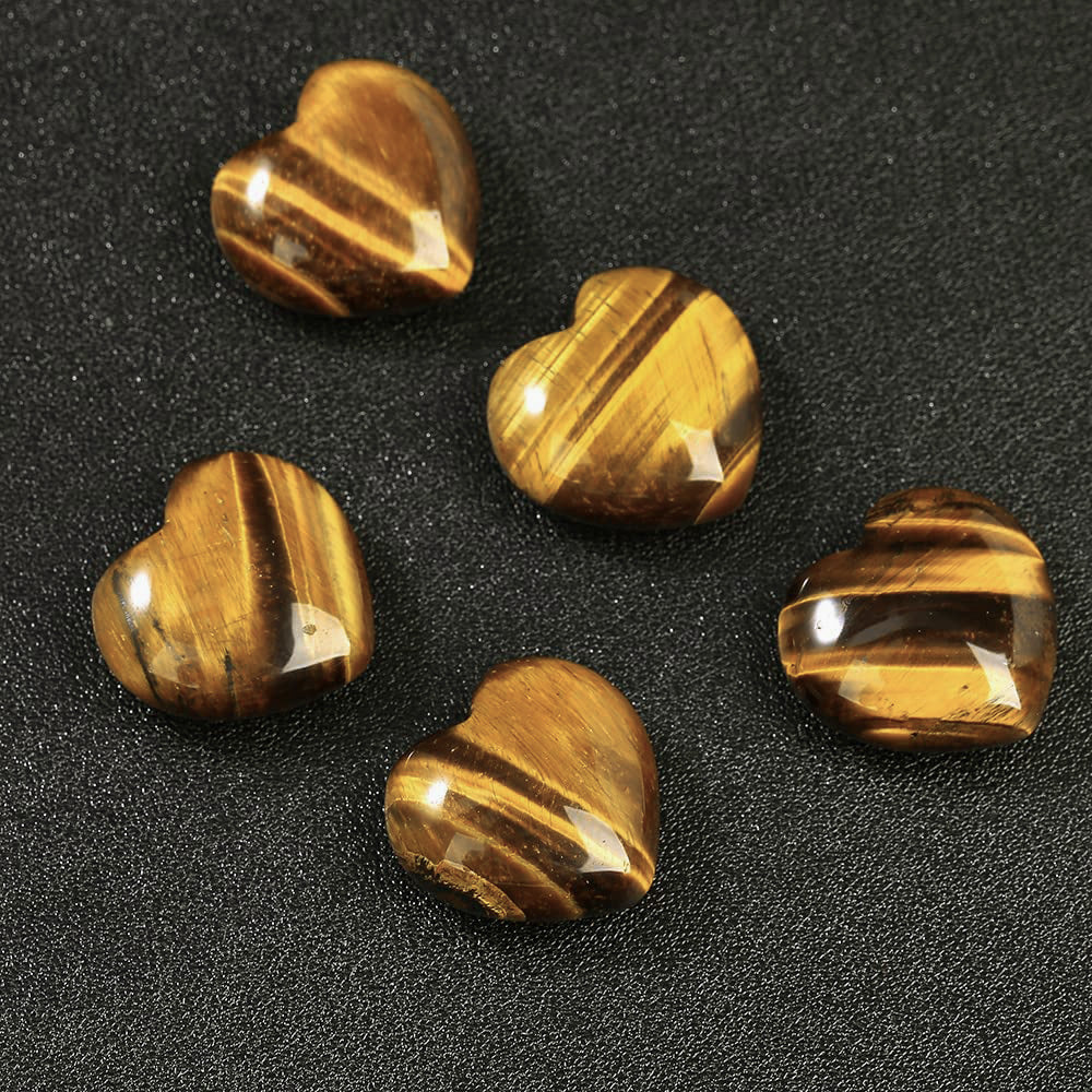 Tiger Eye Heart Stone Crystal Natural Gemstone - Image 6