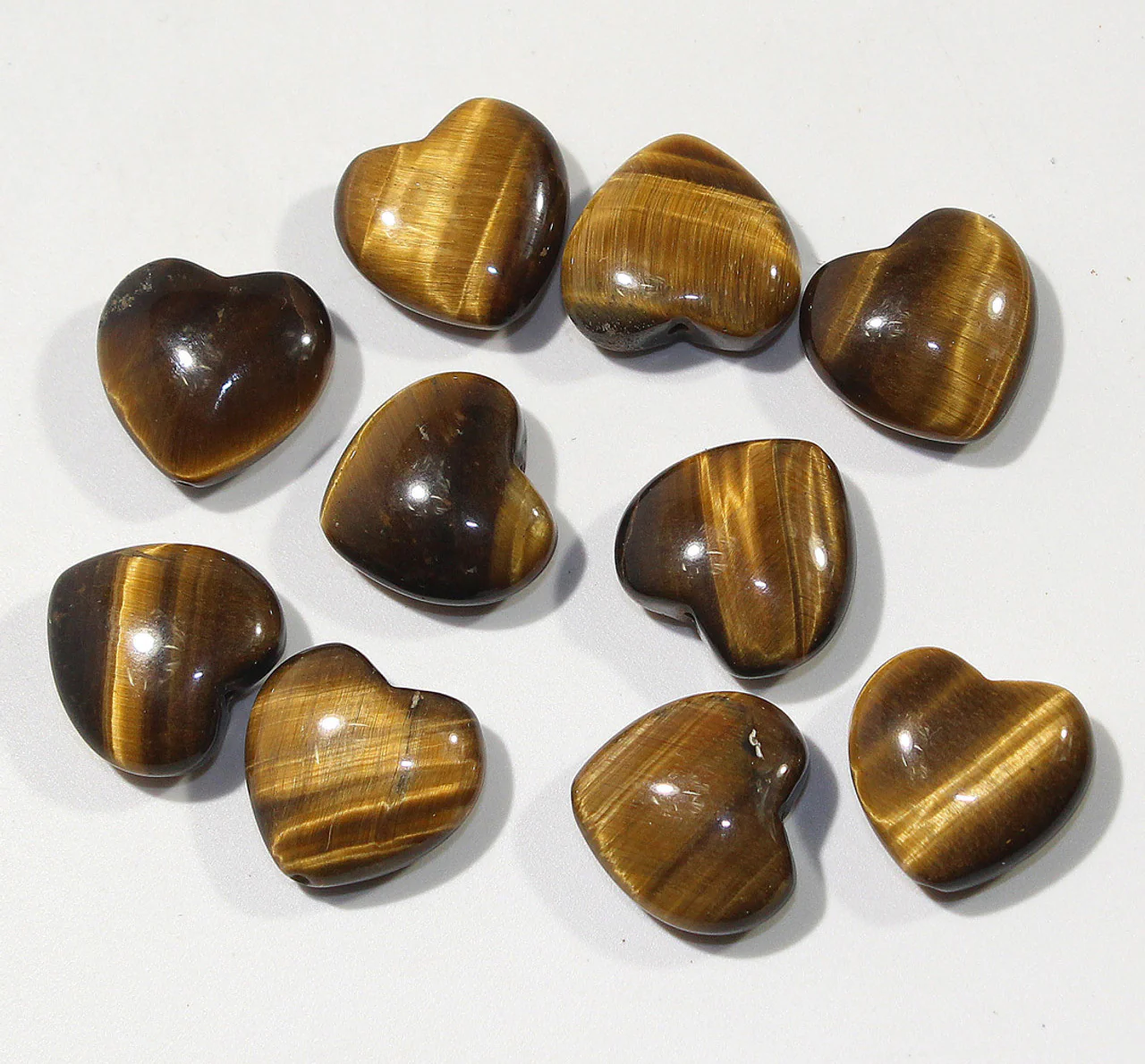 Tiger Eye Heart Stone Crystal Natural Gemstone - Image 7