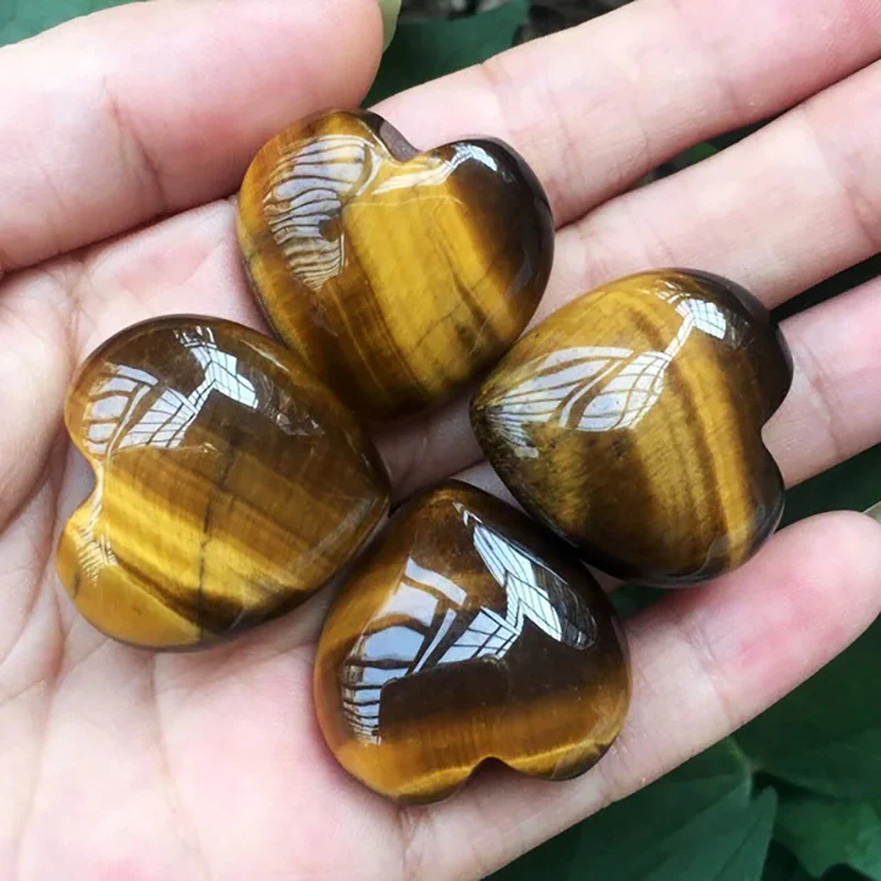 Tiger Eye Heart Stone Crystal Natural Gemstone - Image 8