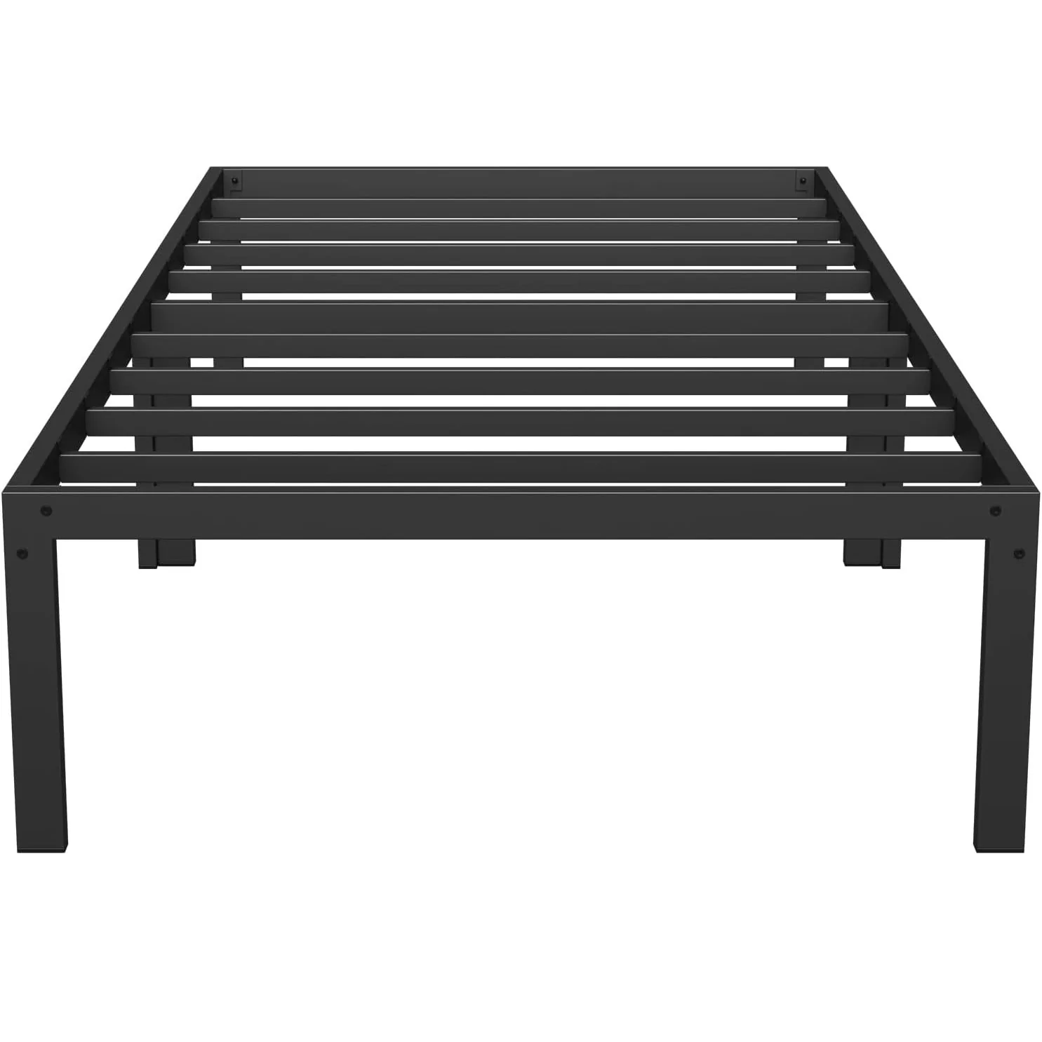 Titan Heavy Duty Metal Platform Bed Base Frame - Single Size, Black Steel - Image 2