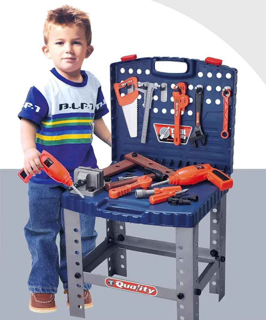 Tool Box Chair Workshop Playset Kids Toy Set - Image 15