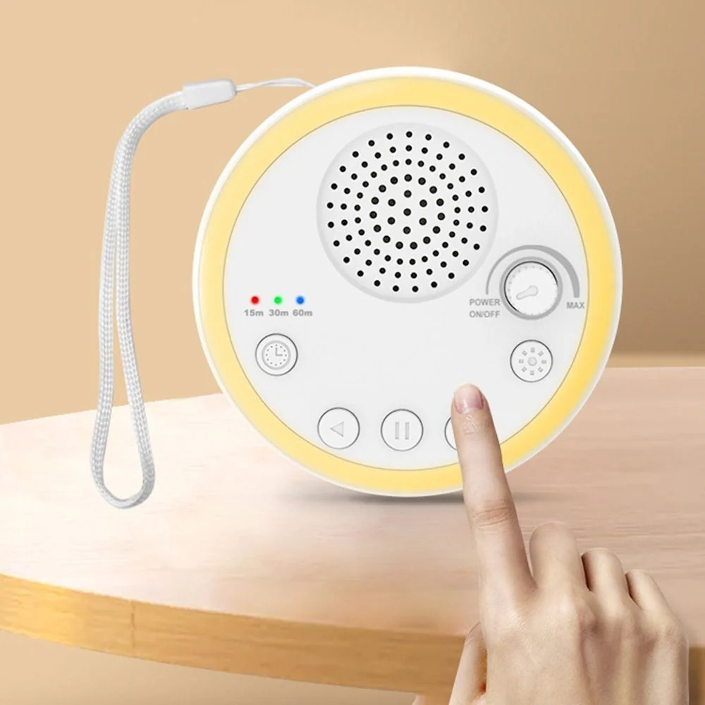 Tranquil Sleep White Noise Portable Sound Machine Baby Soothing Sounds with Adjustable Timer - Image 11