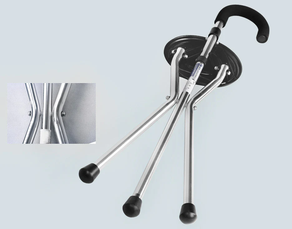 Tripod Cane Seat Folding Walking Stick Cane - Image 7