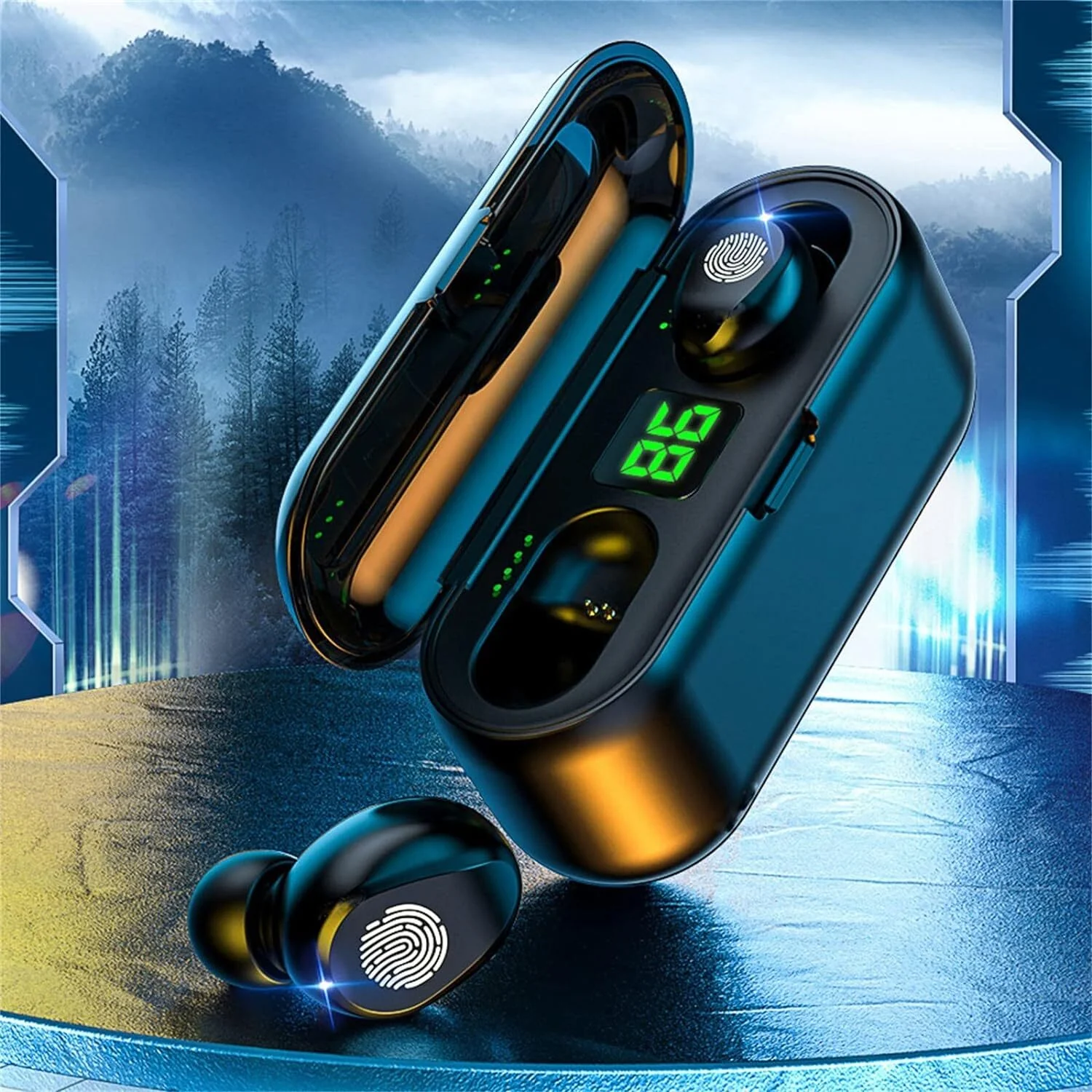 TWS Wireless Bluetooth Headset Stereo Earphones Touch Digital Display Sports Earbuds - Image 6