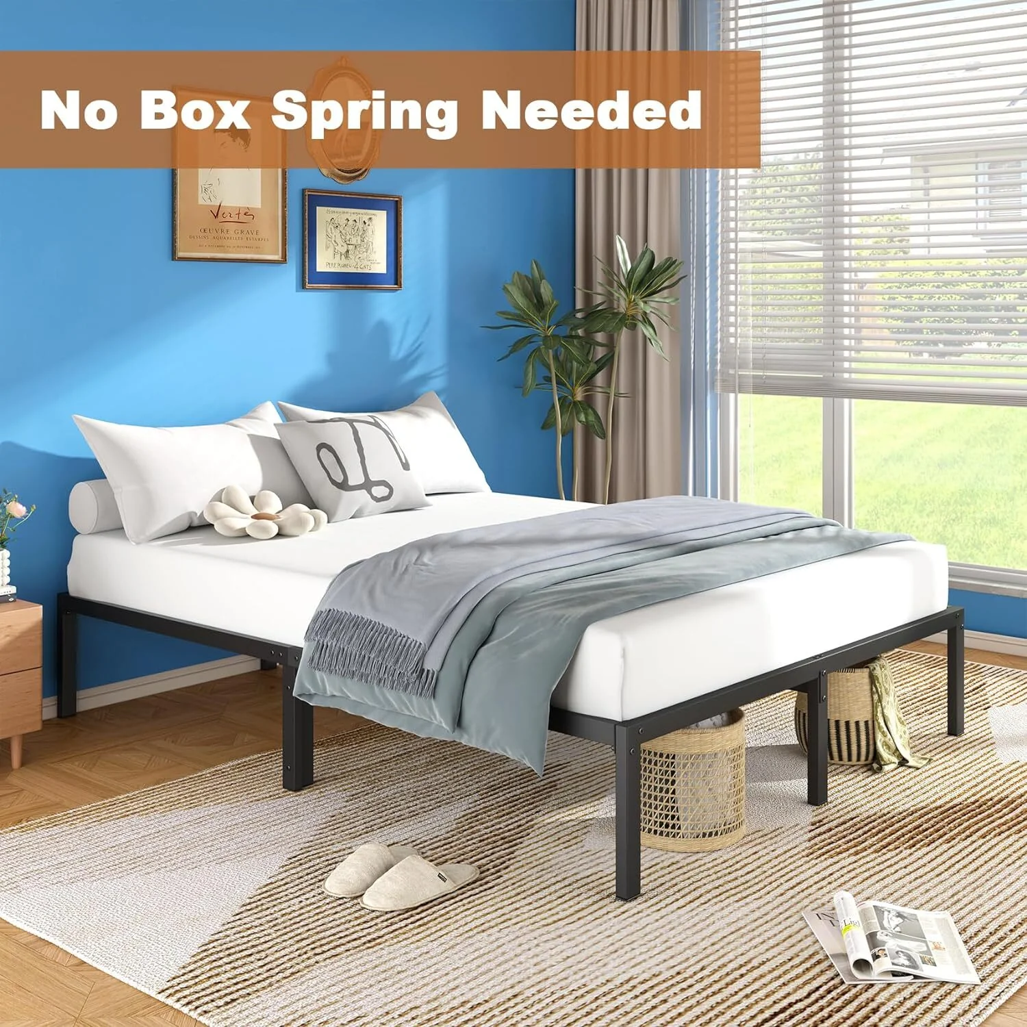 Ultimate Comfort Double Innerspring Mattress & Heavy-Duty Bed Frame Set - Image 12