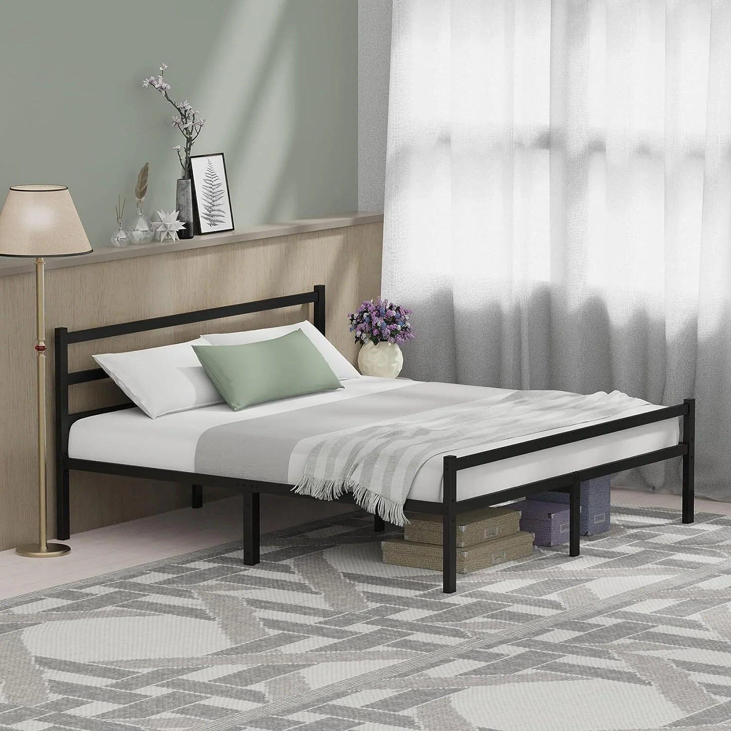 Ultimate Comfort King Innerspring Mattress & Heavy-Duty Bed Frame Set - Image 19