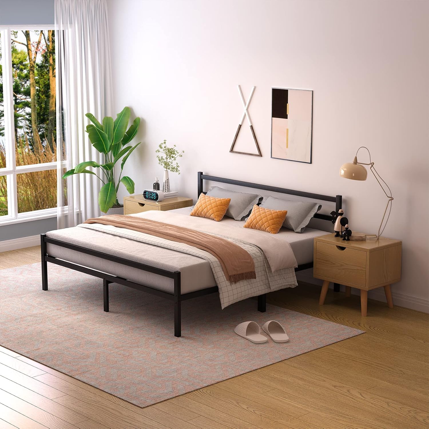 Ultimate Comfort King Innerspring Mattress & Heavy-Duty Bed Frame Set - Image 7