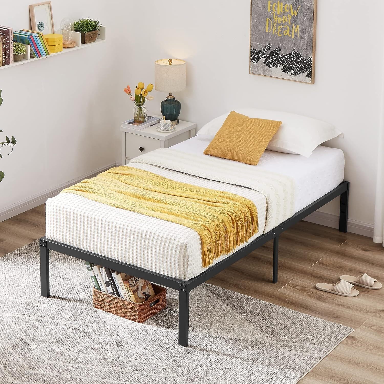 Ultimate Comfort Single Innerspring Mattress & Heavy-Duty Bed Frame Set - Image 20