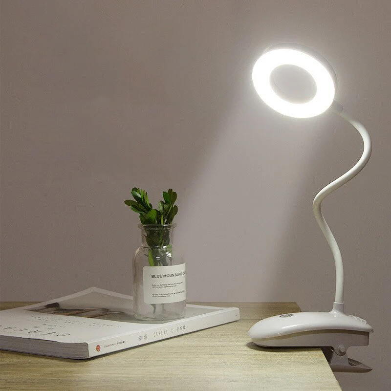 Ultra Bright LED Ring Light Desk Lamp with Clip - Image 15