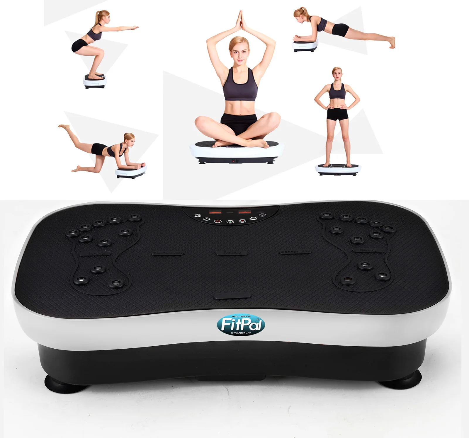 Ultra Slim Vibration Machine Whole Body Shaper Plate (White) - Image 10
