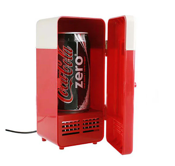 USB Heating & Cooling Mini Fridge Warmer/ Cooler (Red) - Image 6