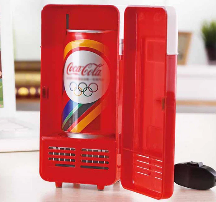 USB Heating & Cooling Mini Fridge Warmer/ Cooler (Red) - Image 8