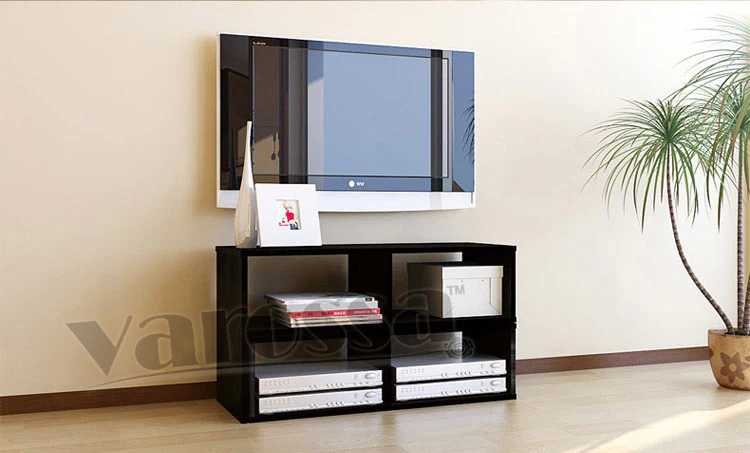 Varossa 2 In 1 Multifunctional Adjustable TV Cabinet Display Shelf (BLACK WALNUT) - Image 7