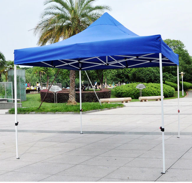 Varossa Automatic 3m x 3m Pop Up Outdoor Gazebo Tent Marquee (Blue) - Image 4