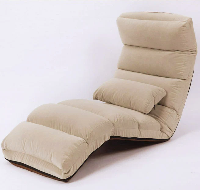 Varossa Chaise Lounge Recliner Chair Sofa Bed (Beige) - Image 11