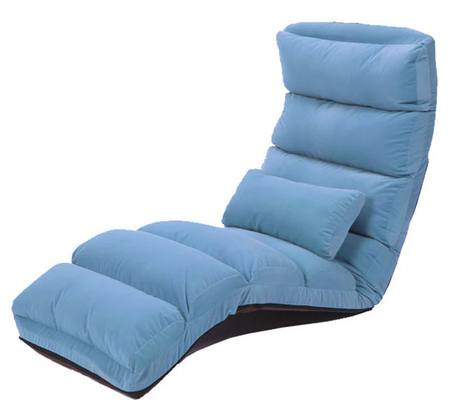 Varossa Chaise Lounge Recliner Chair Sofa Bed (Blue) - Image 12