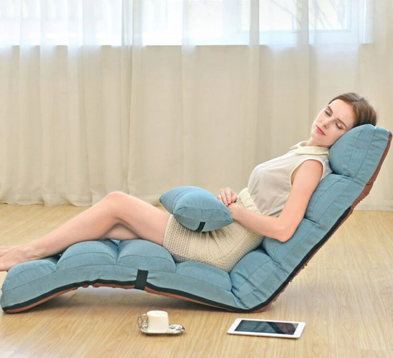 Varossa Chaise Lounge Recliner Chair Sofa Bed (Blue) - Image 3