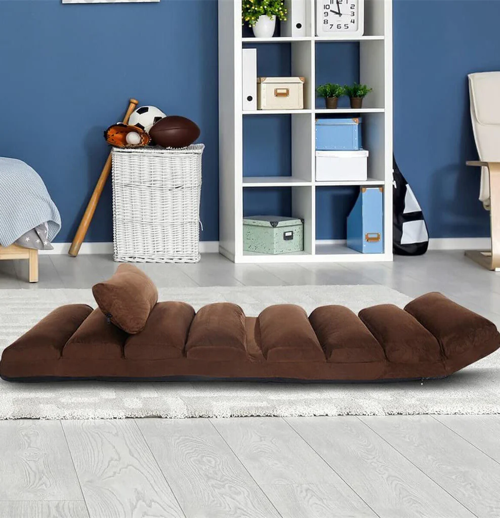 Varossa Chaise Lounge Recliner Chair Sofa Bed (Chocolate) - Image 10
