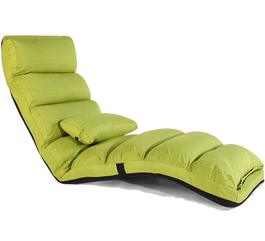 Varossa Chaise Lounge Recliner Chair Sofa Bed (Lime) - Image 12