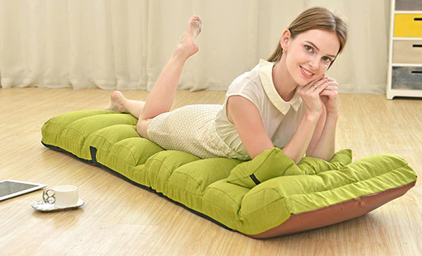 Varossa Chaise Lounge Recliner Chair Sofa Bed (Lime) - Image 3