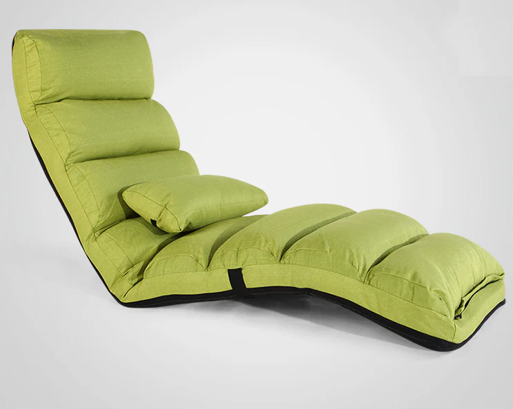 Varossa Chaise Lounge Recliner Chair Sofa Bed (Lime) - Image 5