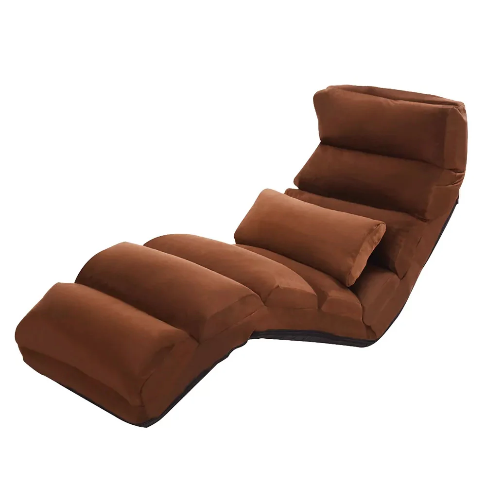 Varossa Chaise Lounge Recliner Chair Sofa Bed (Mocha) - Image 5