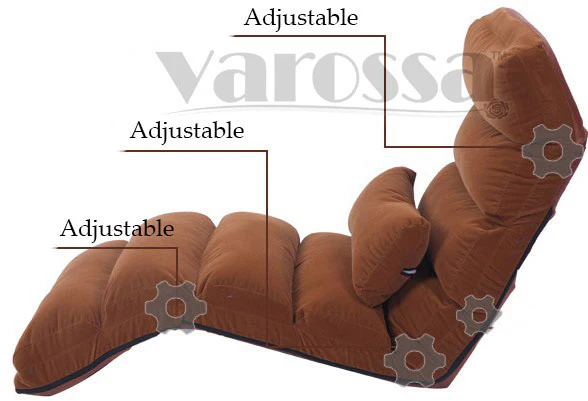 Varossa Chaise Lounge Recliner Chair Sofa Bed (Mocha) - Image 6