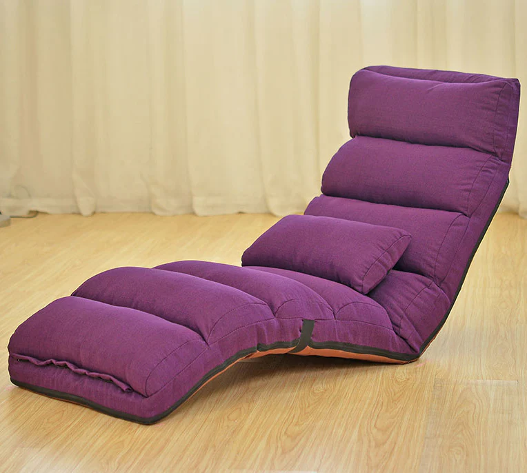 Varossa Chaise Lounge Recliner Chair Sofa Bed (Purple) - Image 6
