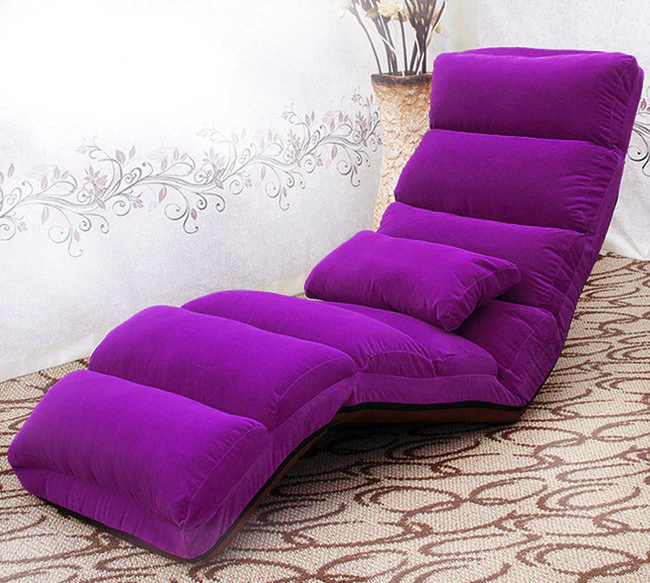 Varossa Chaise Lounge Recliner Chair Sofa Bed (Purple) - Image 9