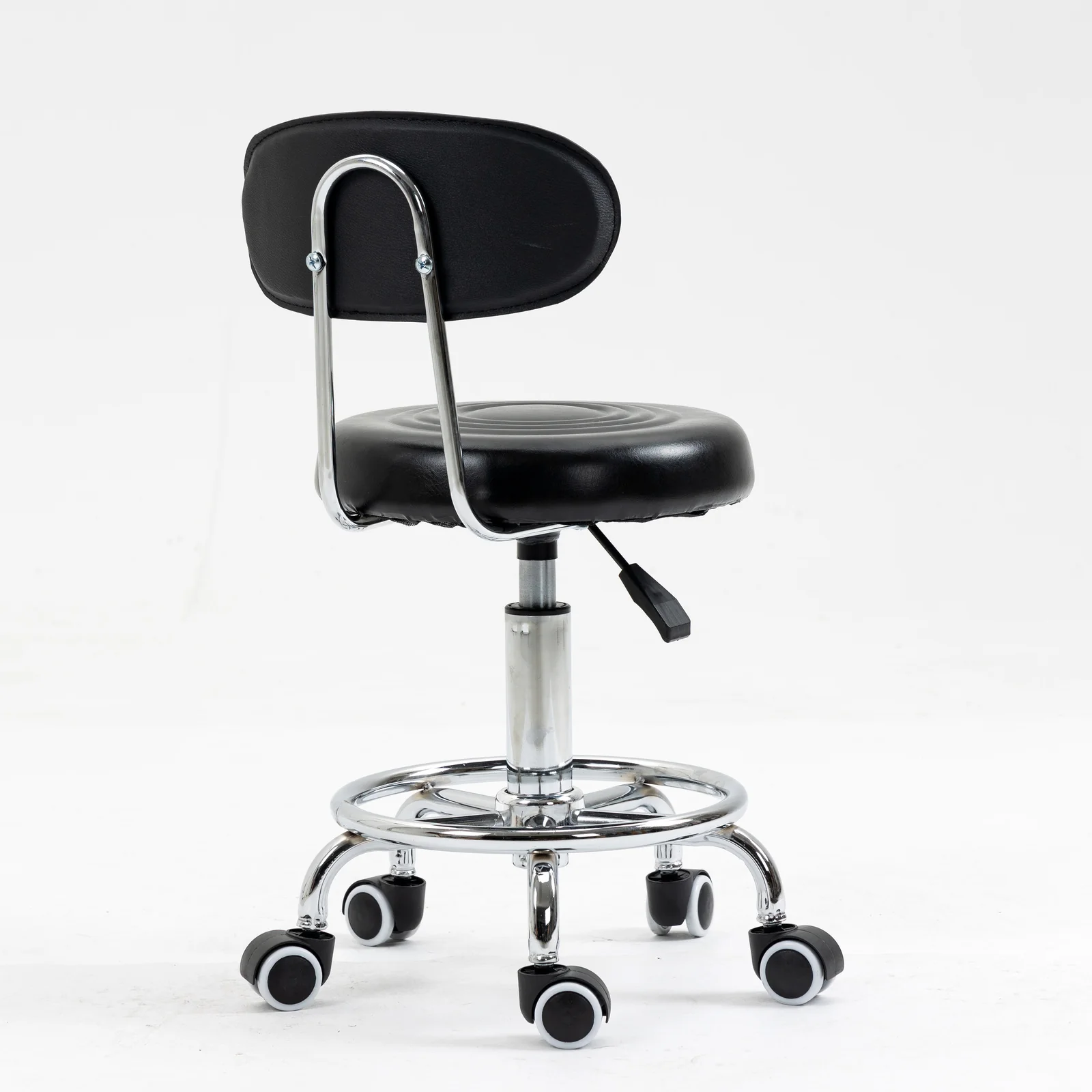 Varossa Multipurpose Essential Office Student Computer Chair Bar Stool (Black) - Image 10