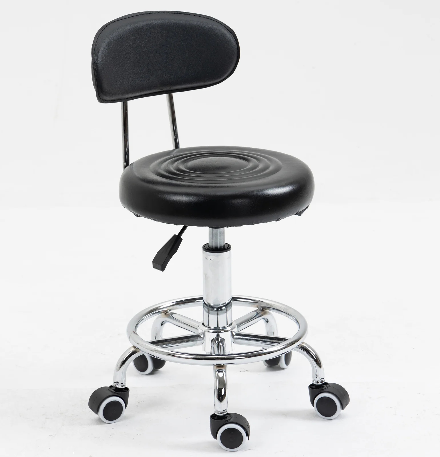 Varossa Multipurpose Essential Office Student Computer Chair Bar Stool (Black) - Image 4