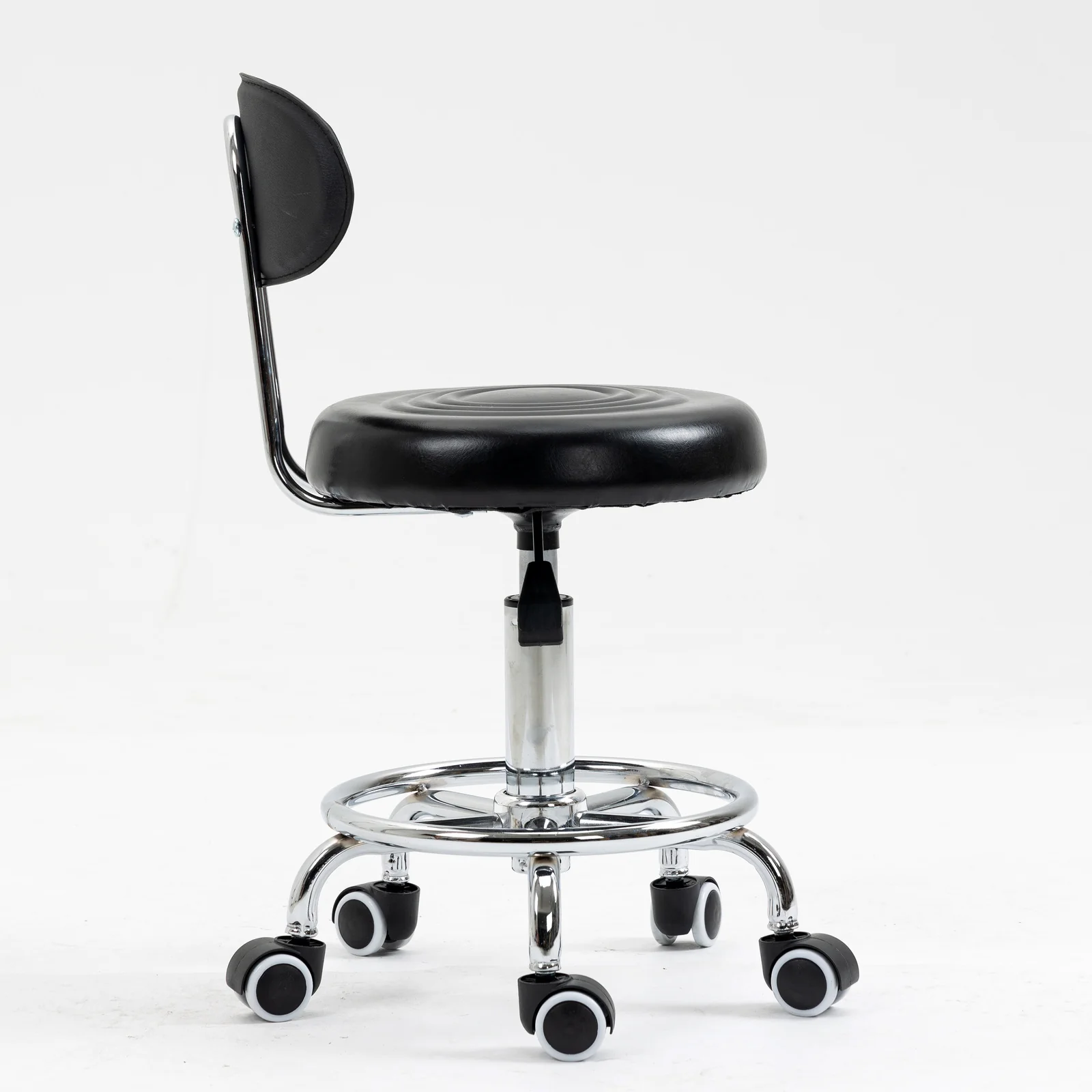 Varossa Multipurpose Essential Office Student Computer Chair Bar Stool (Black) - Image 7