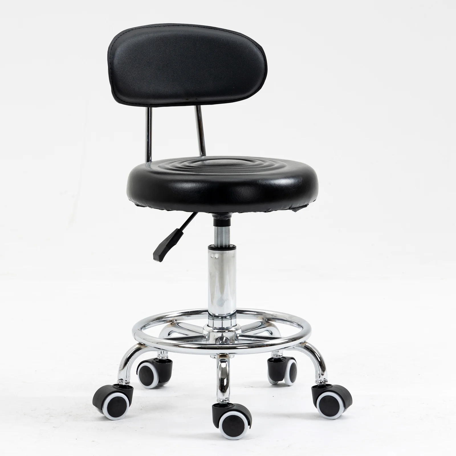 Varossa Multipurpose Essential Office Student Computer Chair Bar Stool (Black) - Image 8