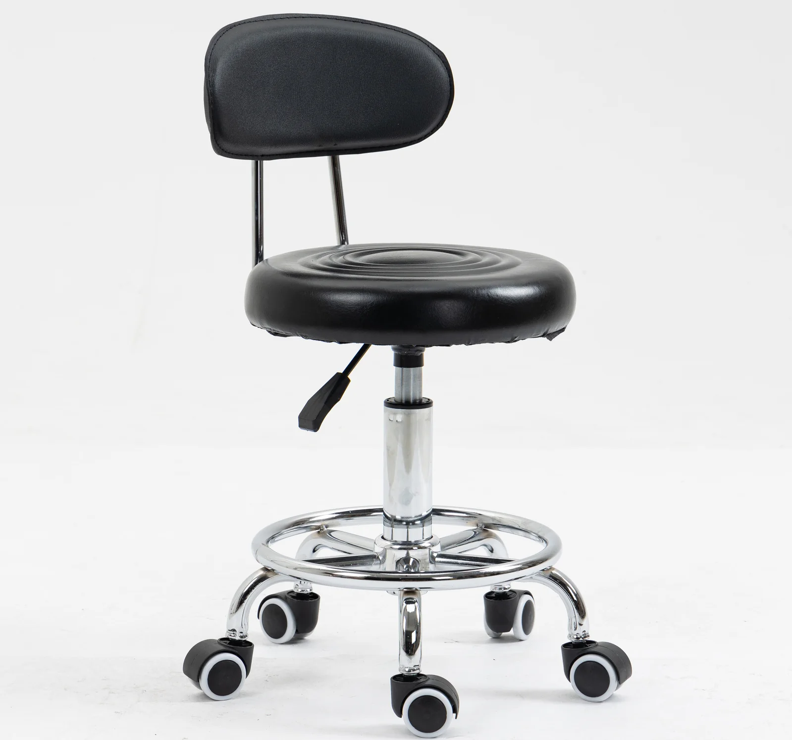 Varossa Multipurpose Essential Office Student Computer Chair Bar Stool (Black) - Image 9