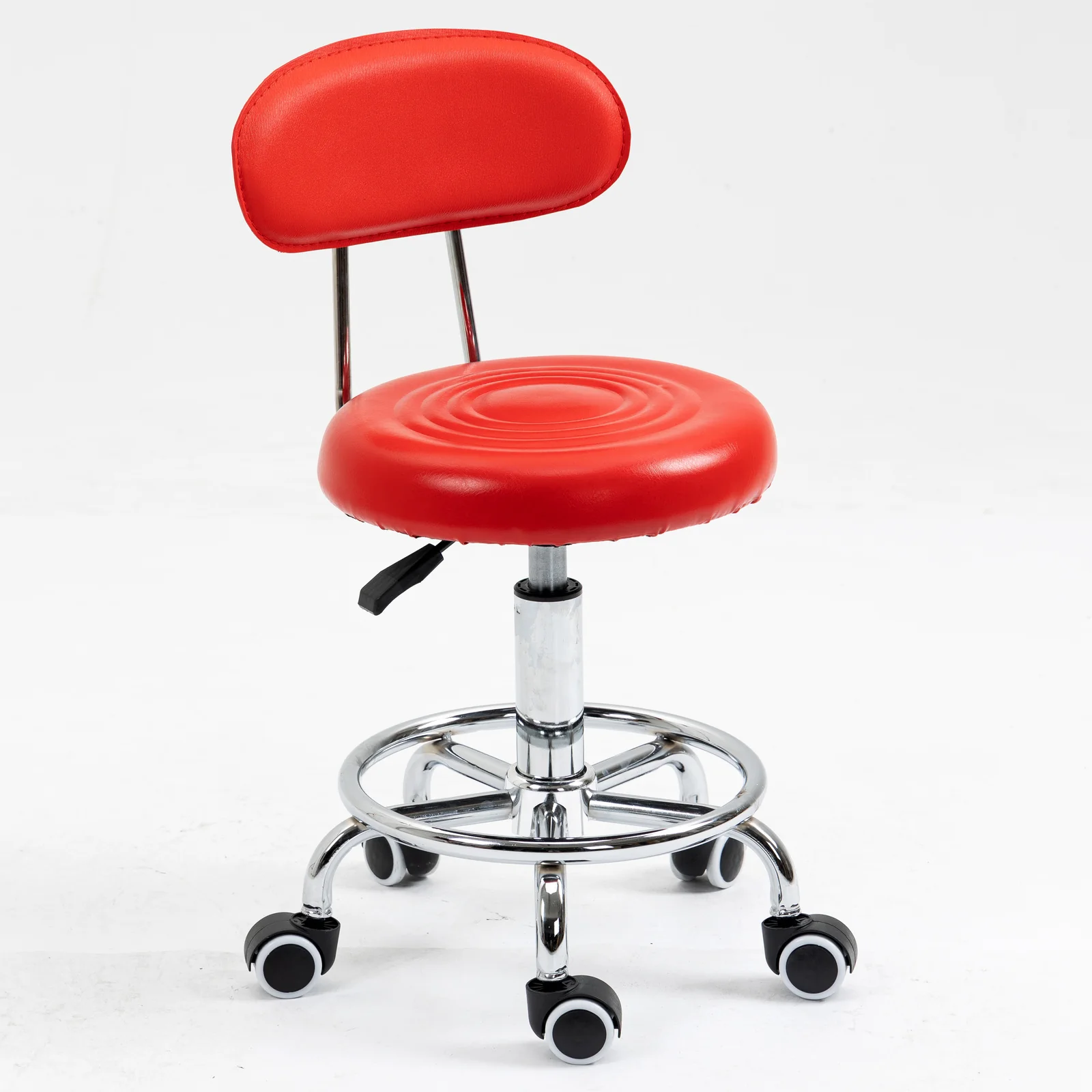 Varossa Multipurpose Essential Office Student Computer Chair Bar Stool (Red) - Image 14