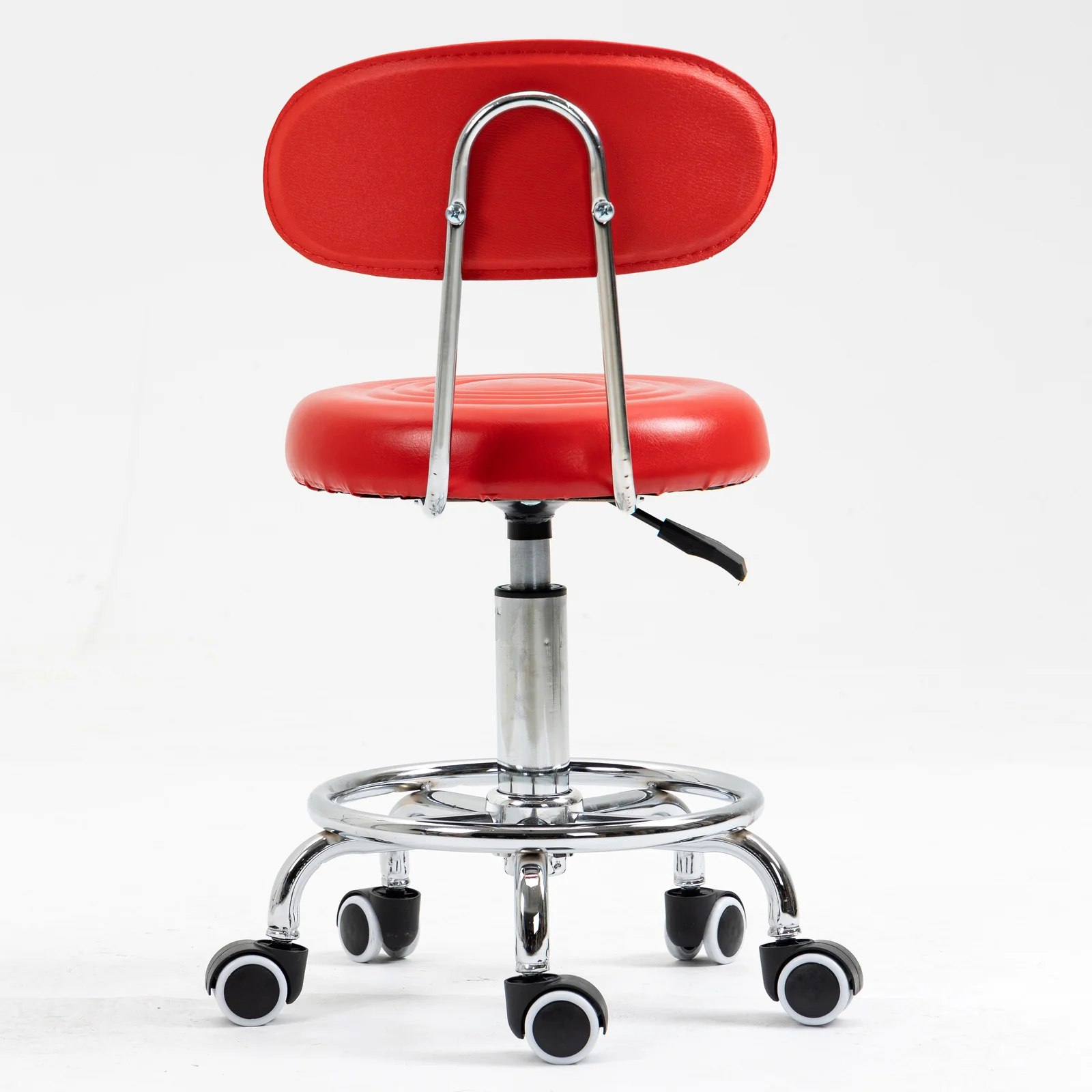 Varossa Multipurpose Essential Office Student Computer Chair Bar Stool (Red) - Image 3