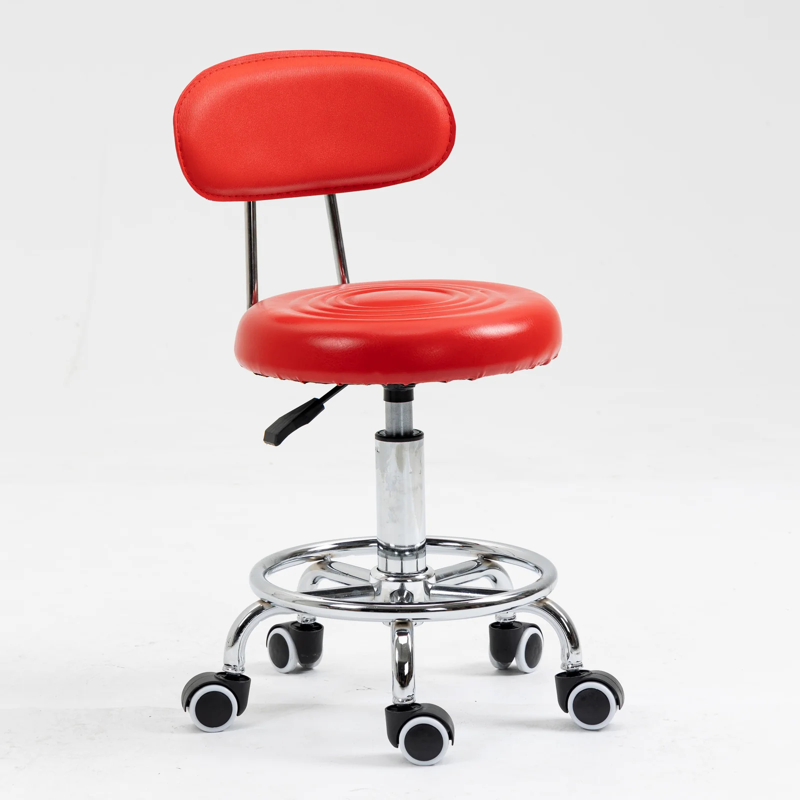 Varossa Multipurpose Essential Office Student Computer Chair Bar Stool (Red) - Image 6